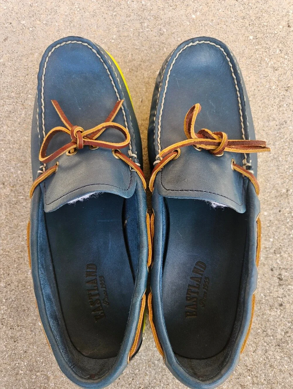 Eastland Blue Size 9D Men's Yarmouth Camp Moc Slip On Bomber Pre-owned